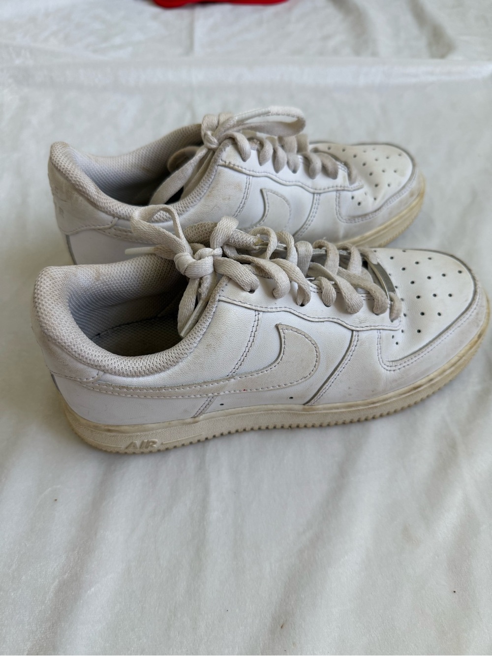 Nike White Low-Top Leather Sneakers